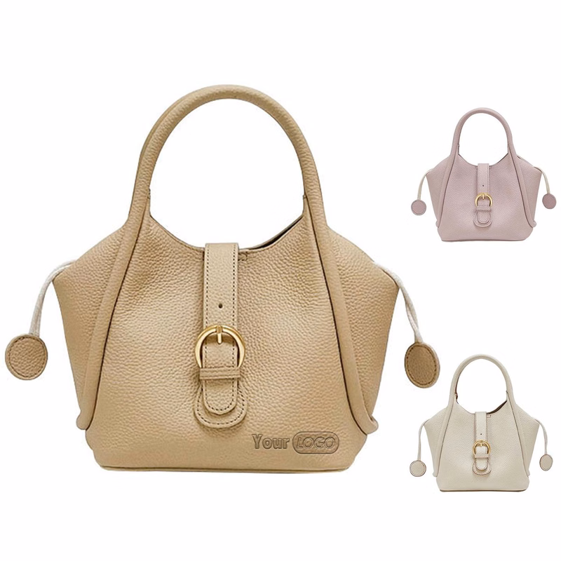 Genuine Leather Simple geometric shoulder cross-body bag