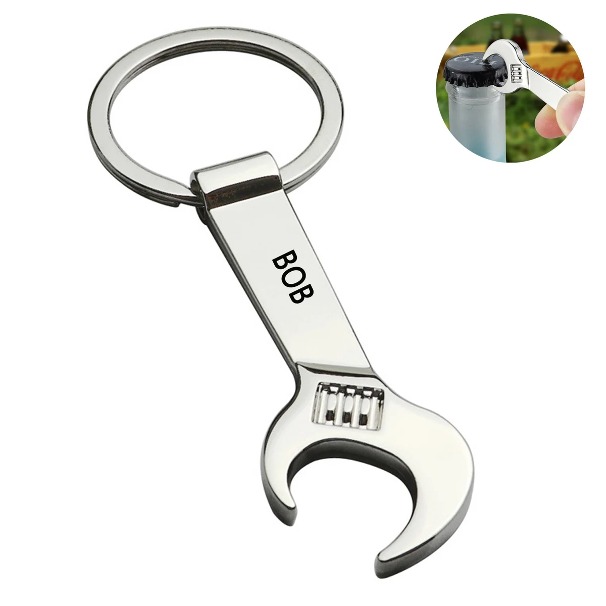Creative Wrench Keychain Multifunctional Bottle Opener 1
