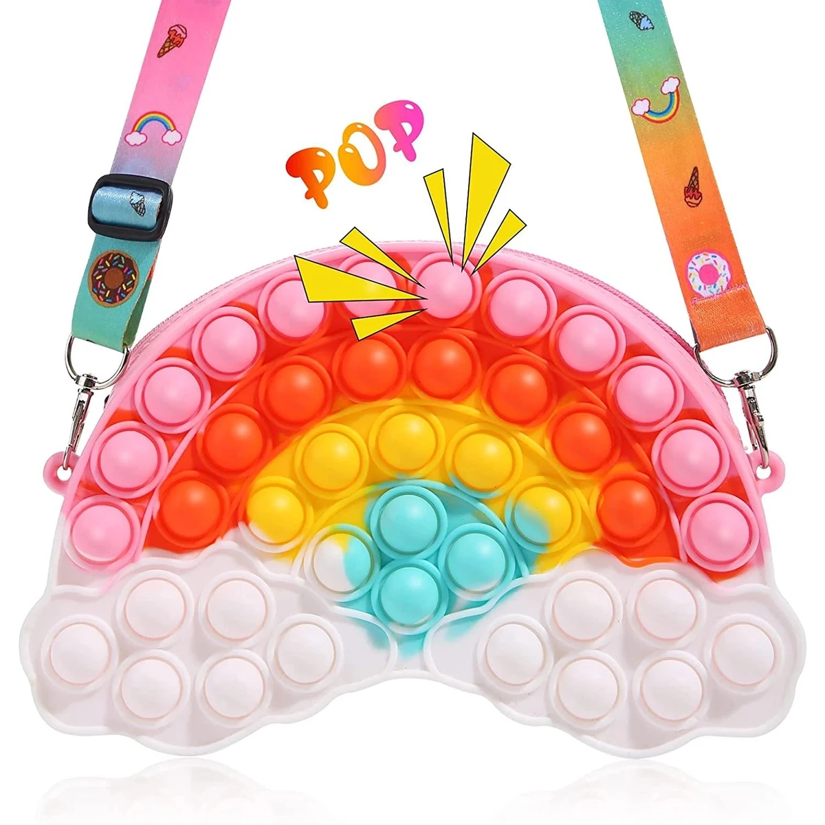 Rainbow Clouds Pop Shoulder Bag 1