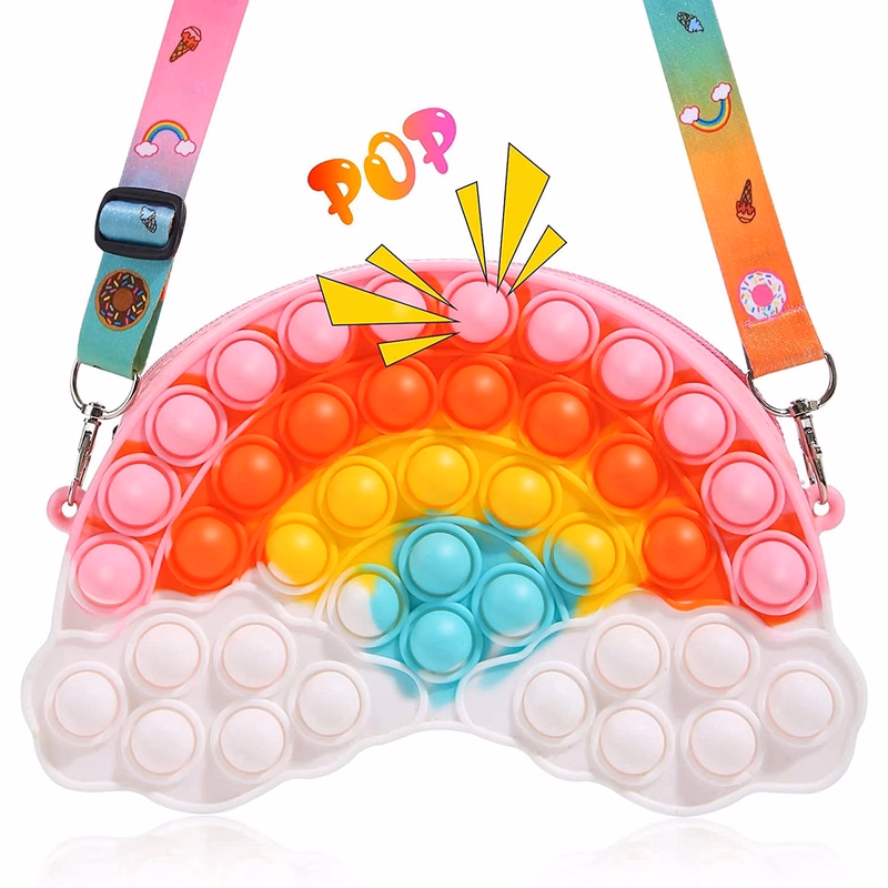Rainbow Clouds Pop Shoulder Bag