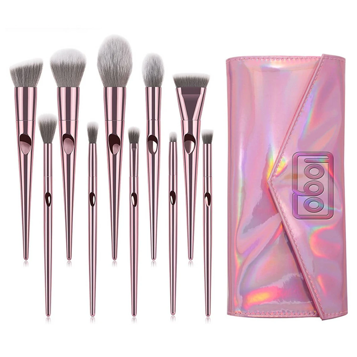 10pcs Makeup Brush Kit Cosmetic Set 1