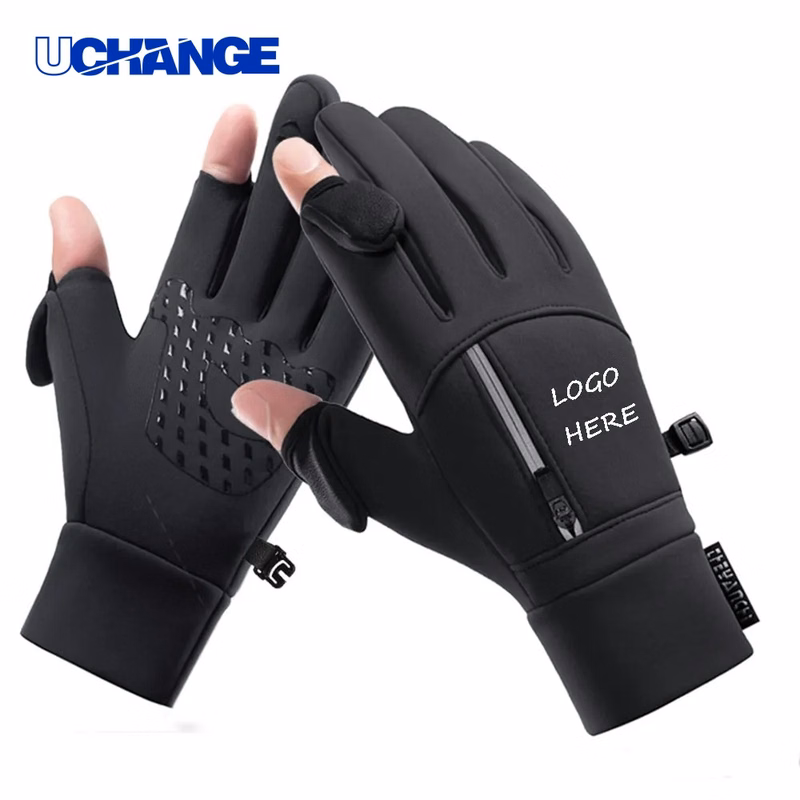 Fingerless Waterproof Anti Slip Warm Gloves With Storage for Outdoor and Work Use