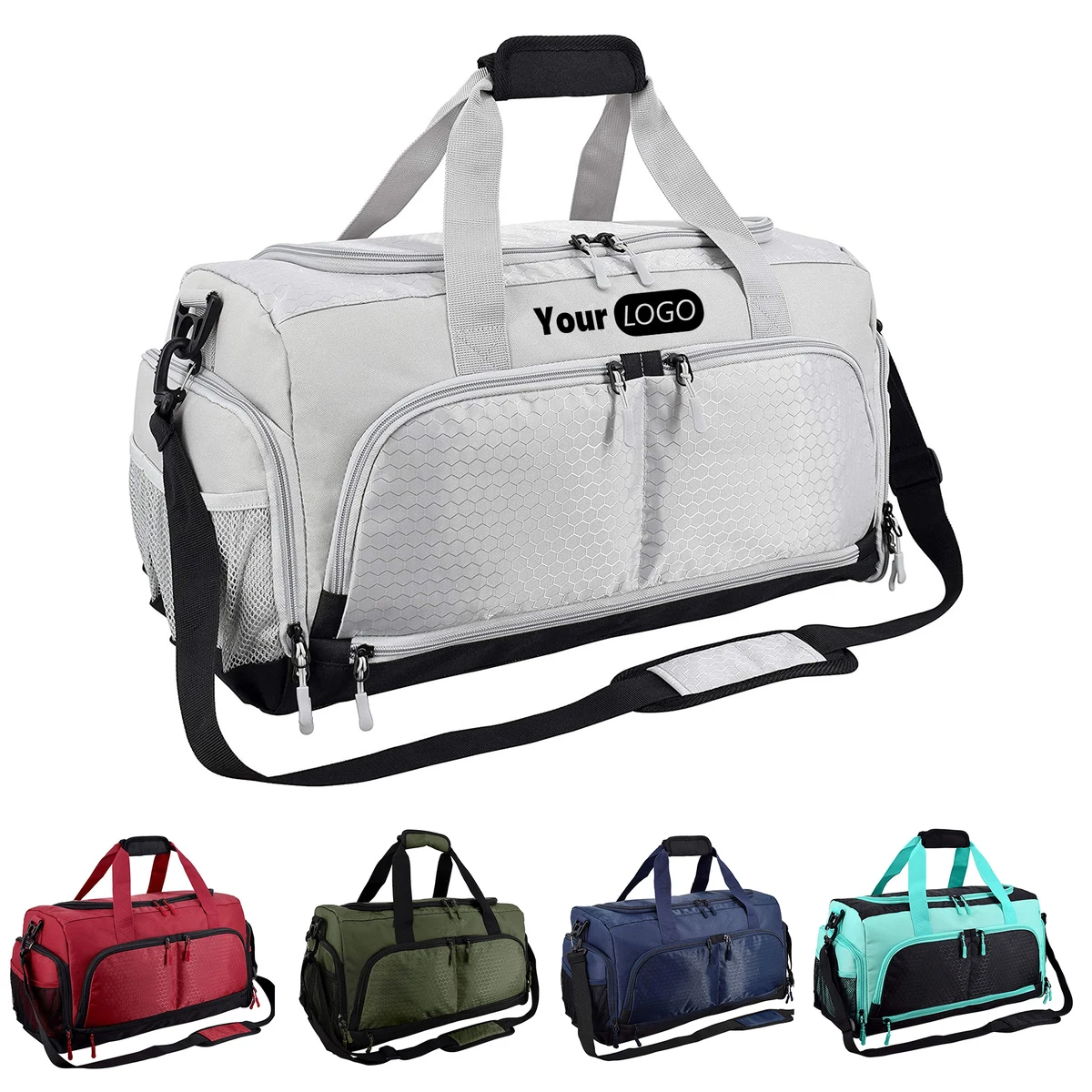 Polyester independent shoe bag compartment handbag 1