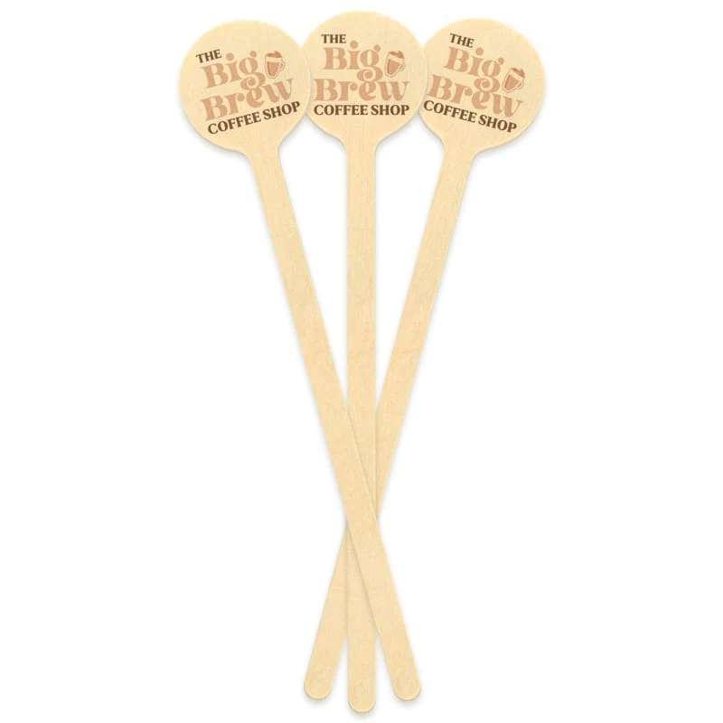 Custom Wooden Drink Stirrers 1