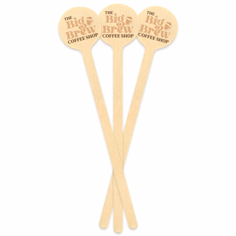 Custom Wooden Drink Stirrers