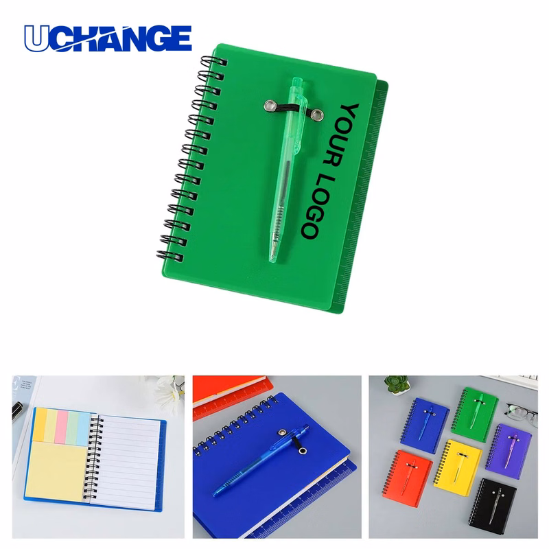 Pocket Memo Pad Notebook 5 Inch with Attached Ballpoint Pen
