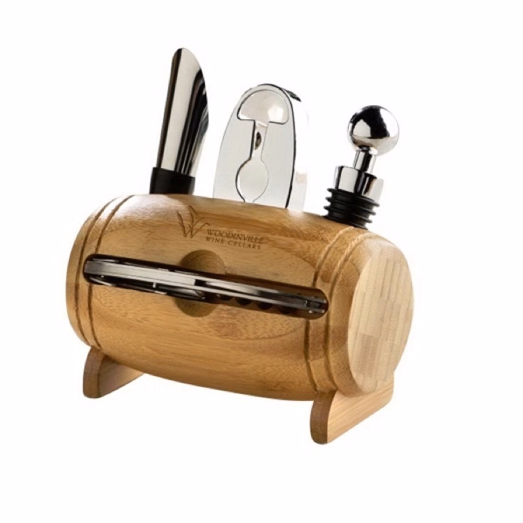 4 Piece Barrel Wine Tool Set