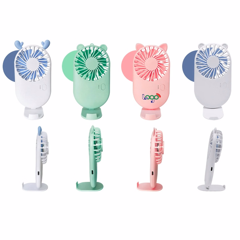 MOQ20PCS Mini Pocket Fan With Phone Holder