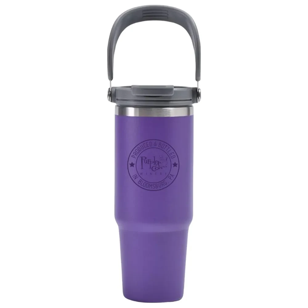 30oz. Insulated Tumber with Handle and Flip Straw 1