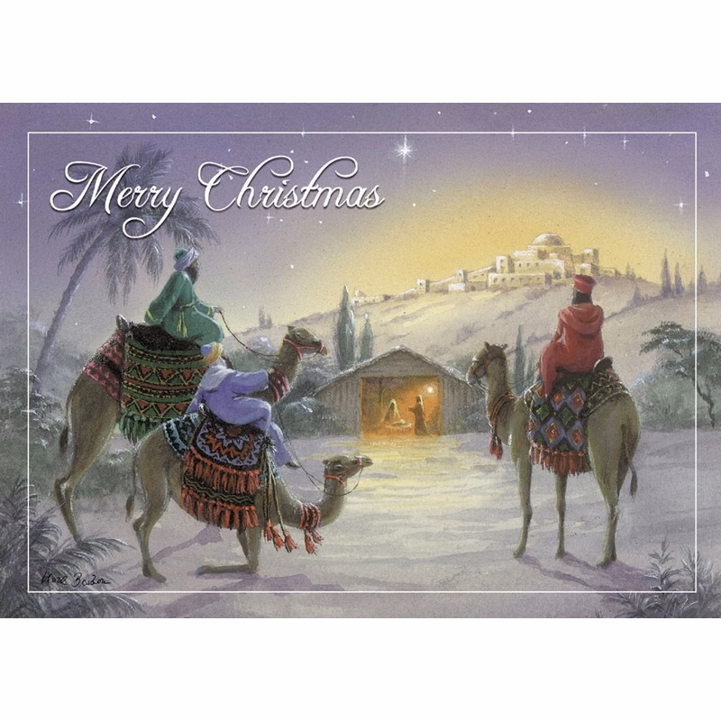 They Come With Gifts Religious Christmas Card