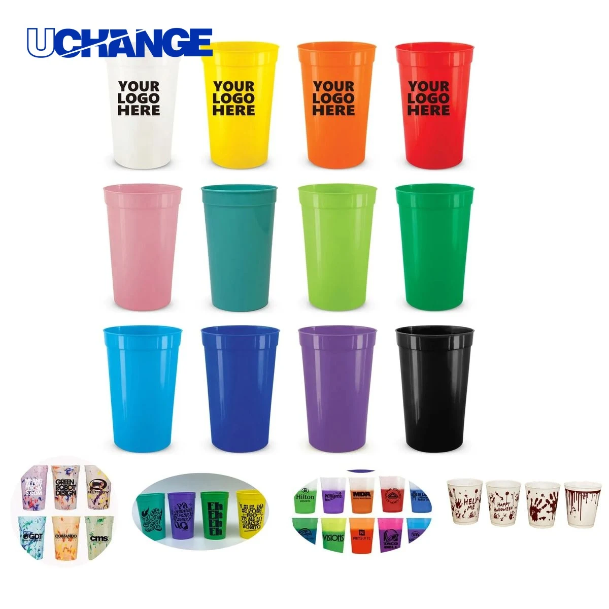 Vintage Reusable Plastic Stadium Cup Container (16 oz) 1