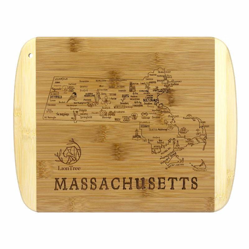 A Slice of Life Massachusetts Serving & Cutting Board