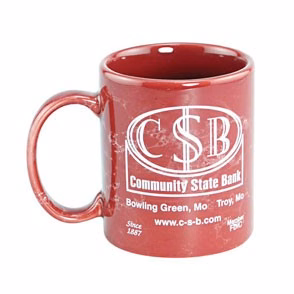 11 Oz. Colored Marble Ceramic Mug