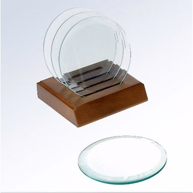 Round Jade Glass Coaster (Single)