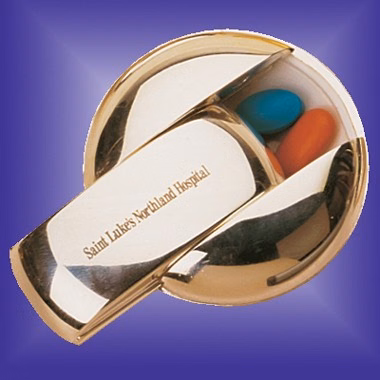 G0LD PLATED PILL BOX