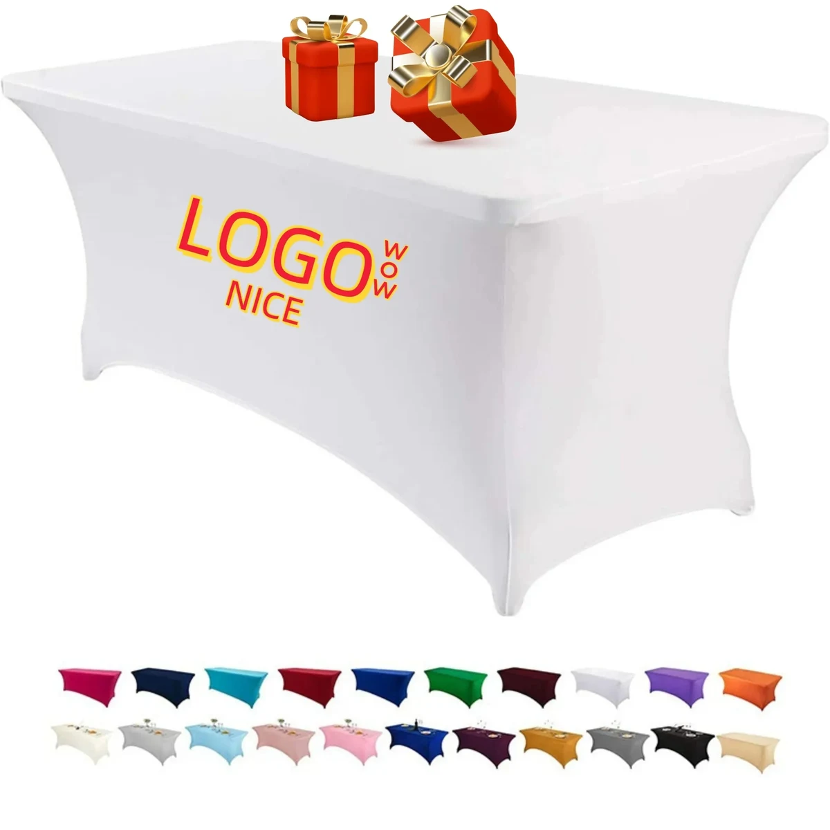 Premium 6FT Full Color Dye Sublimation Stretch Table Cover 1