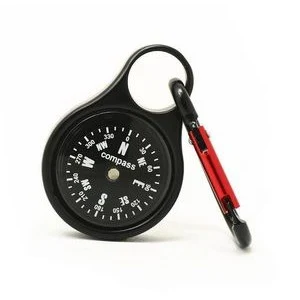 Mini Survival Compass With Carabiner 1