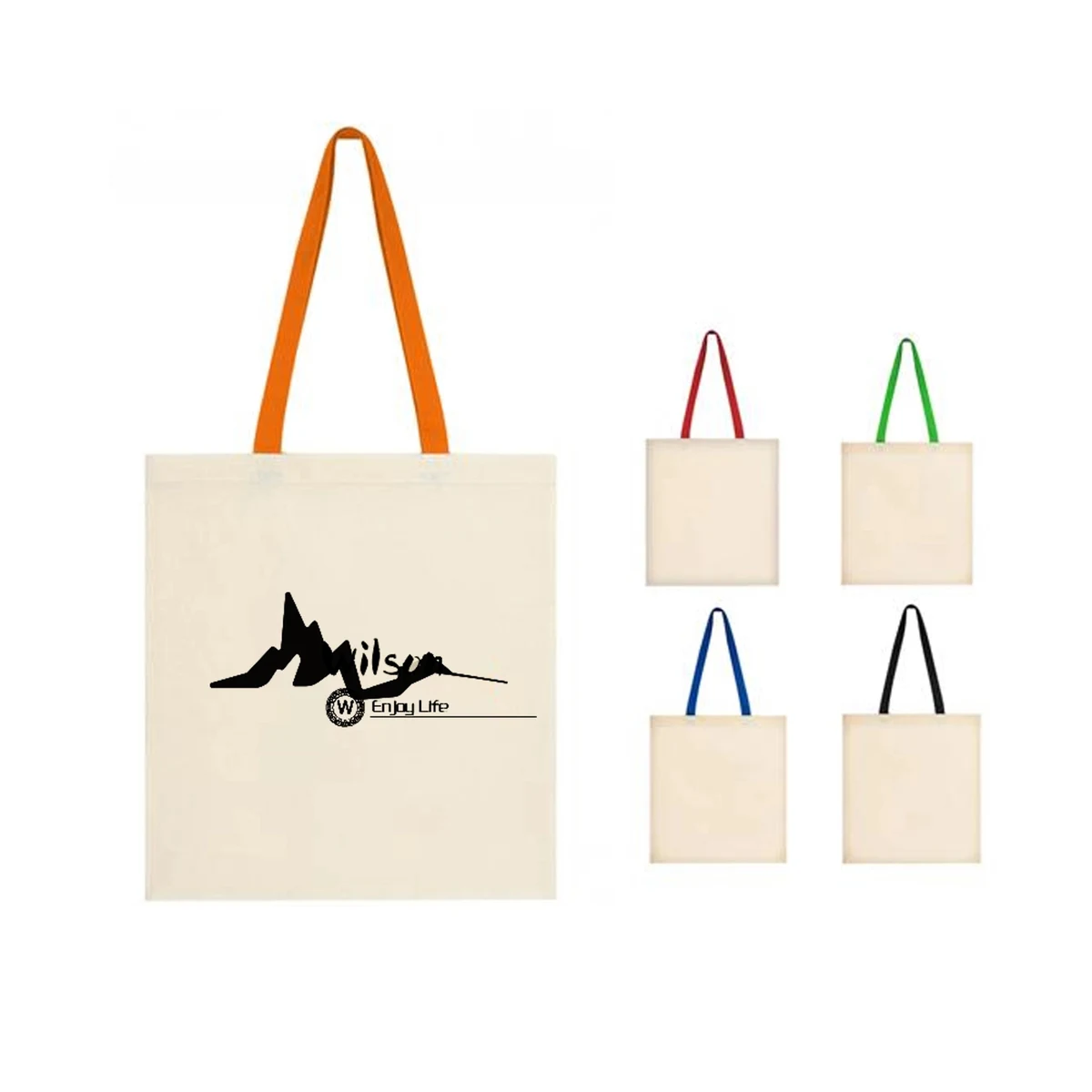 Cotton Canvas Grocery Shopping Bags, custom tote bag with logo imprint 1
