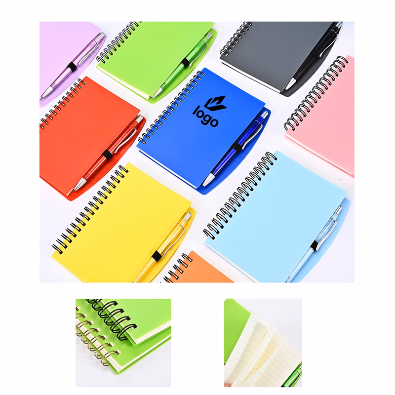 Mini Writing Notebook With Spiral Binding And Pen Slot