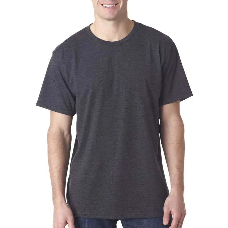 Bayside Adult Adult Heather Ring-Spun Jersey Tee 1