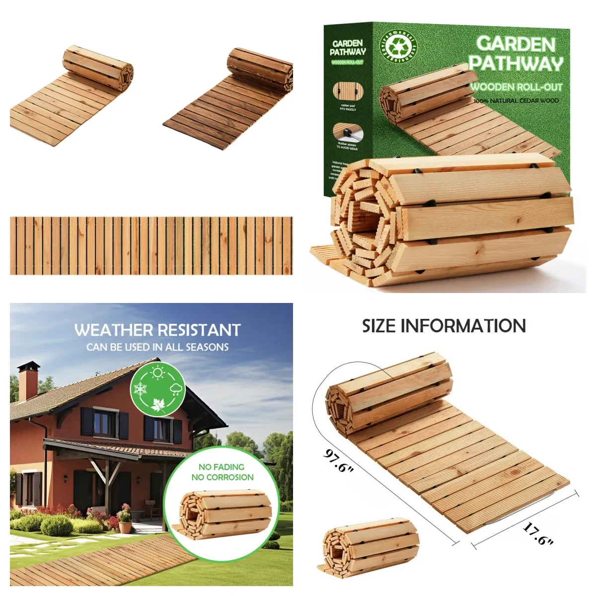Wooden Garden Pathway 1
