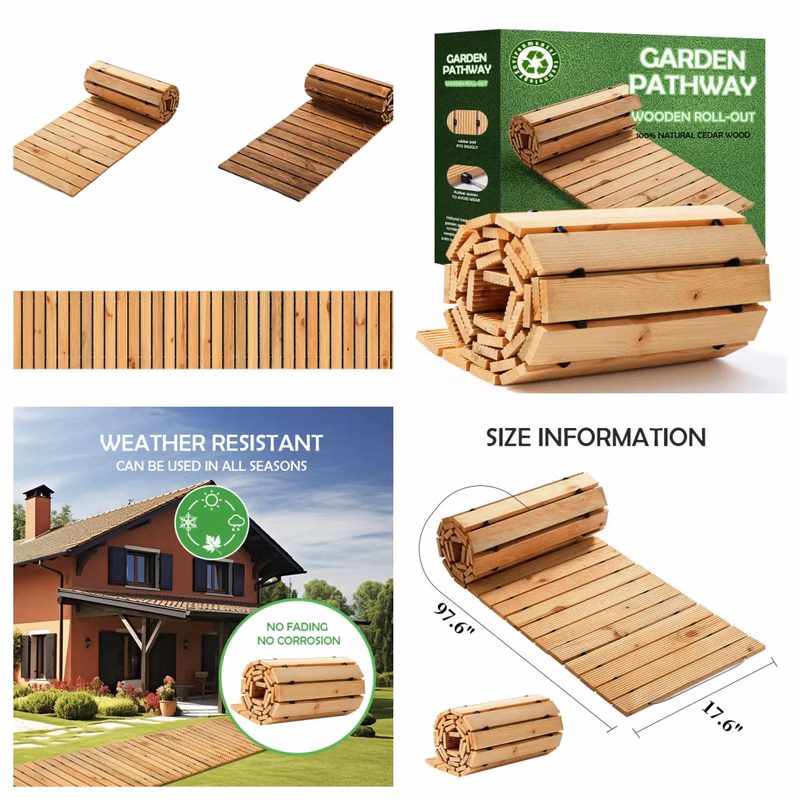 Wooden Garden Pathway