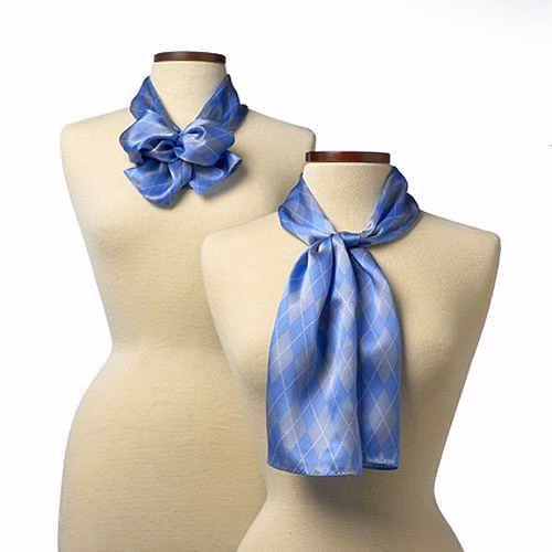 Royal Argyle Silk Scarf (8"x45")