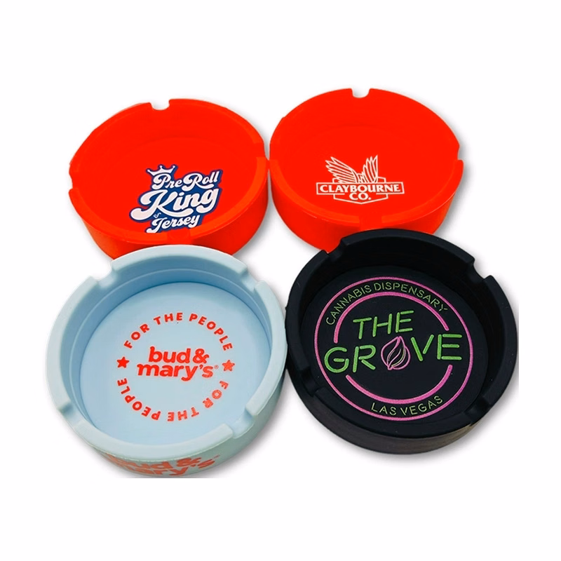 Flexible Round Silicone Luminous Ashtray