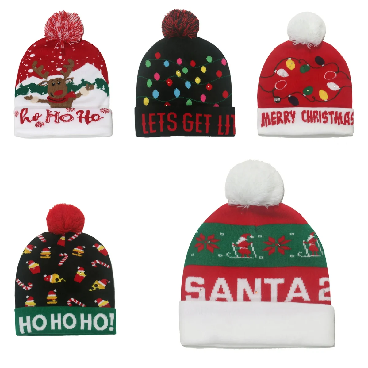 Winter Pom Knit Beanie Hat MOQ 100PCS 1