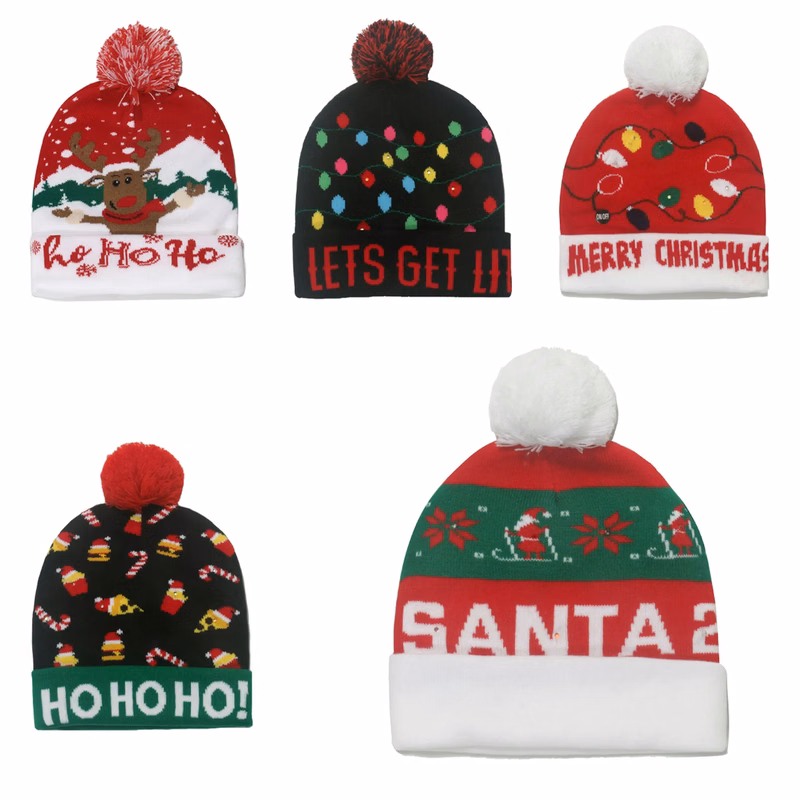 Winter Pom Knit Beanie Hat MOQ 100PCS