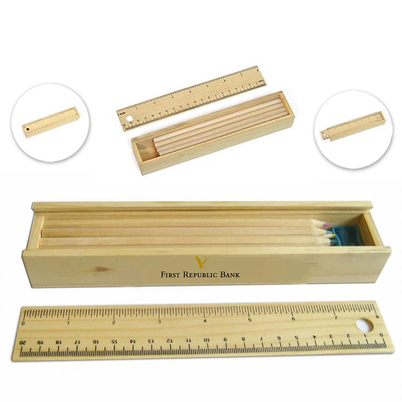 Luxury Wooden Pencil Set - 12 pcs 1