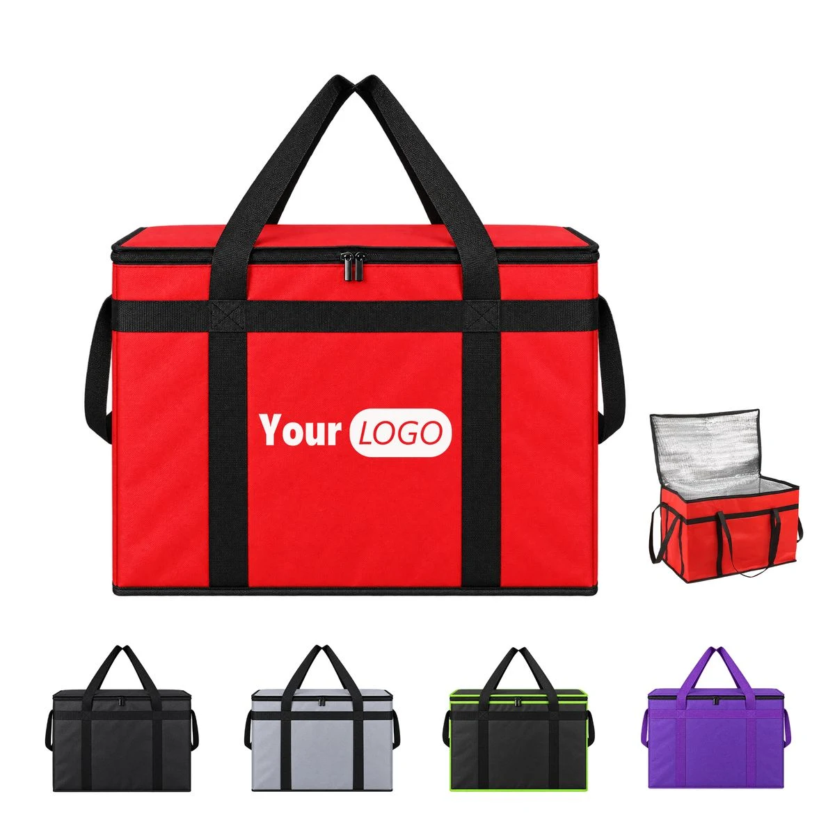 Insulated Food Delivery Tote Bag With Handle 1