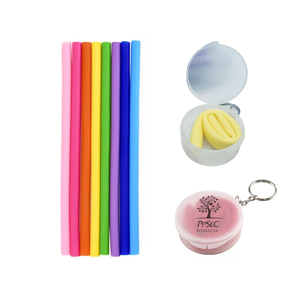 Silicone Straw in Portable Case 1