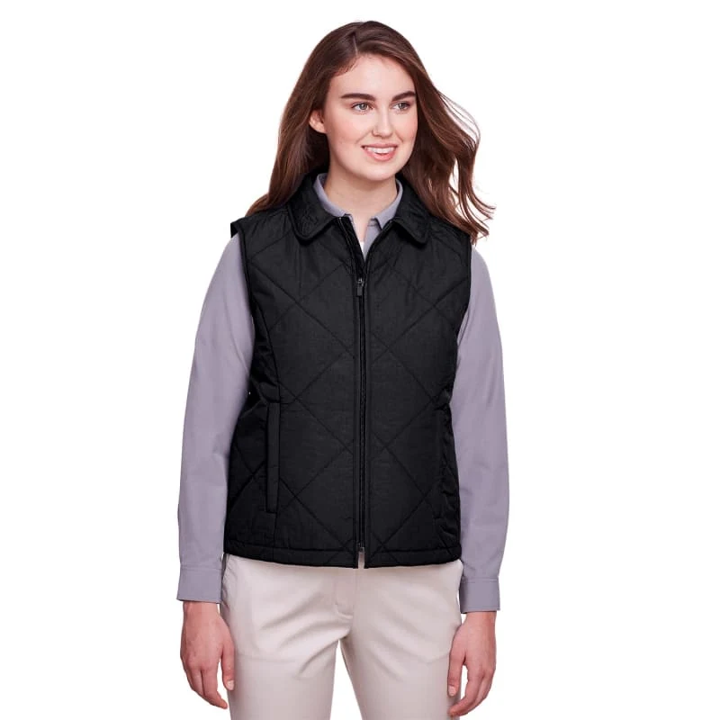 UltraClub Ladies' Dawson Quilted Hacking Vest 1