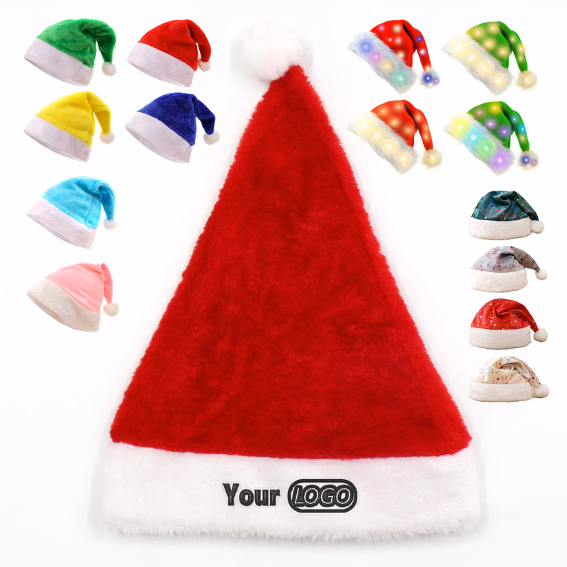 Christmas Santa Hat Light Up Available