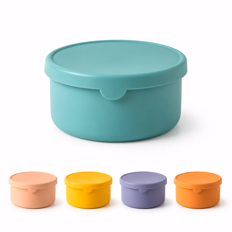Microwave Sealed Silicone Round Lunch Bowl