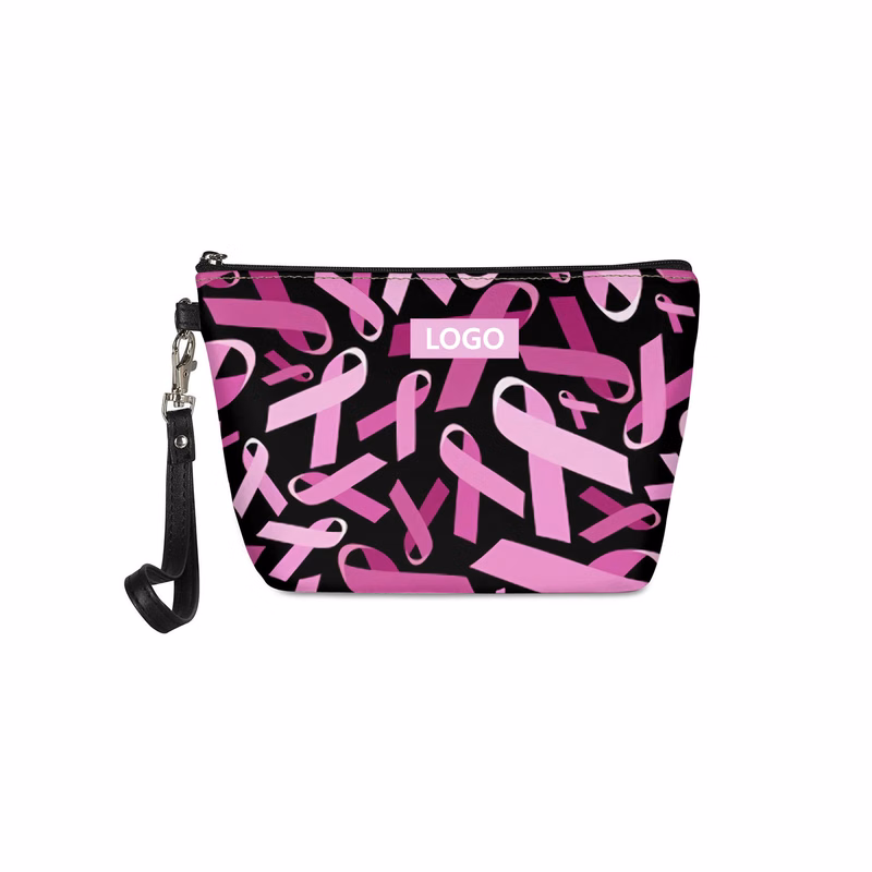 Pink Ribbon Cosmetic Bag (direct import)