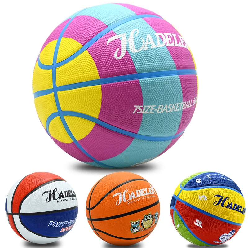 7" Full Color Mini Rubber Basketball 1