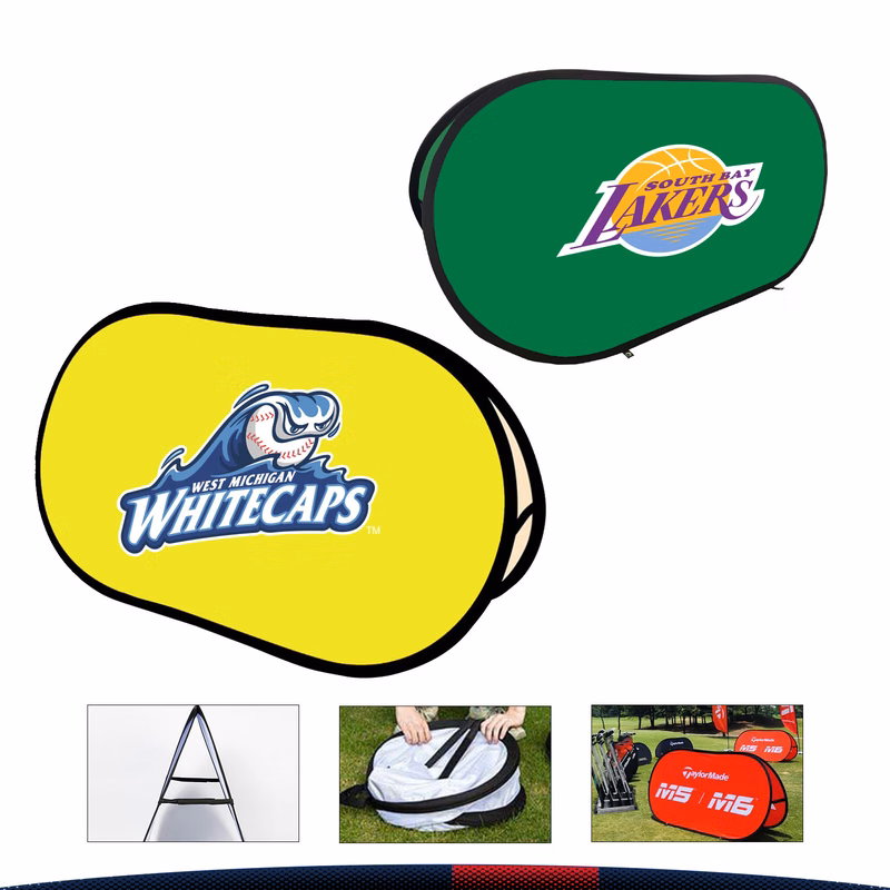 Kalok Oval Pop Up Banner Stand