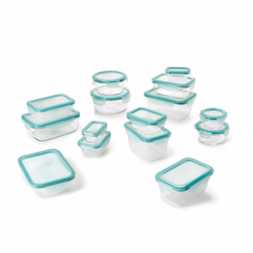 OXO Good Grips 30-Piece Smart Seal Glass & Plastic Container Set