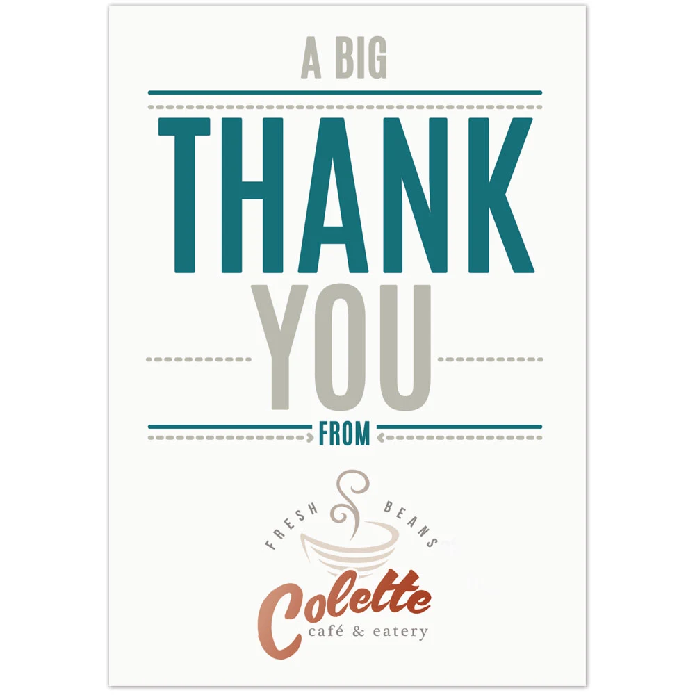 Big Thank You Greeting Card 1