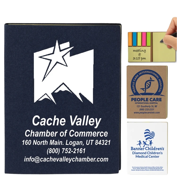 "LOOMIS" Small Eco Inspired Cover Sticky Notes & Flags 1