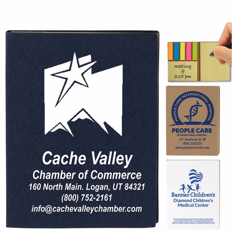 "LOOMIS" Small Eco Inspired Cover Sticky Notes & Flags
