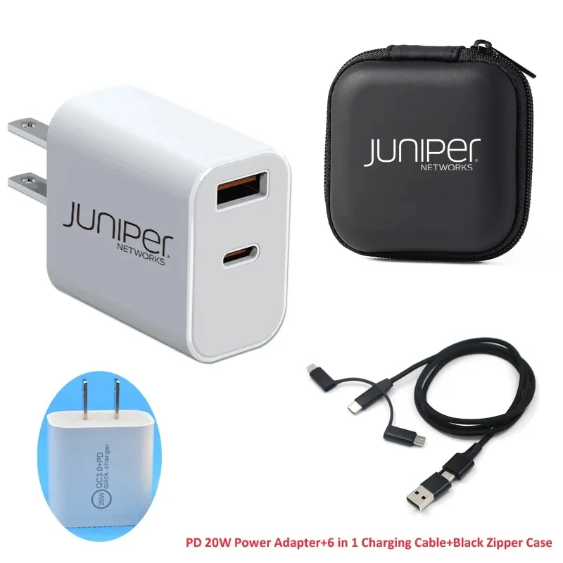 Fast Charging 20W Dual-Port Wall Plug & Cables Set 1