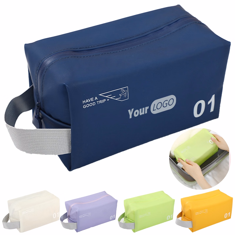 Pu Travel Grooming And Makeup Bag