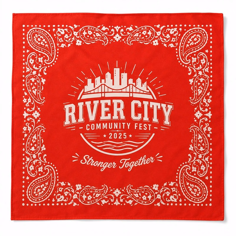 Full Color Paisley Bandanas