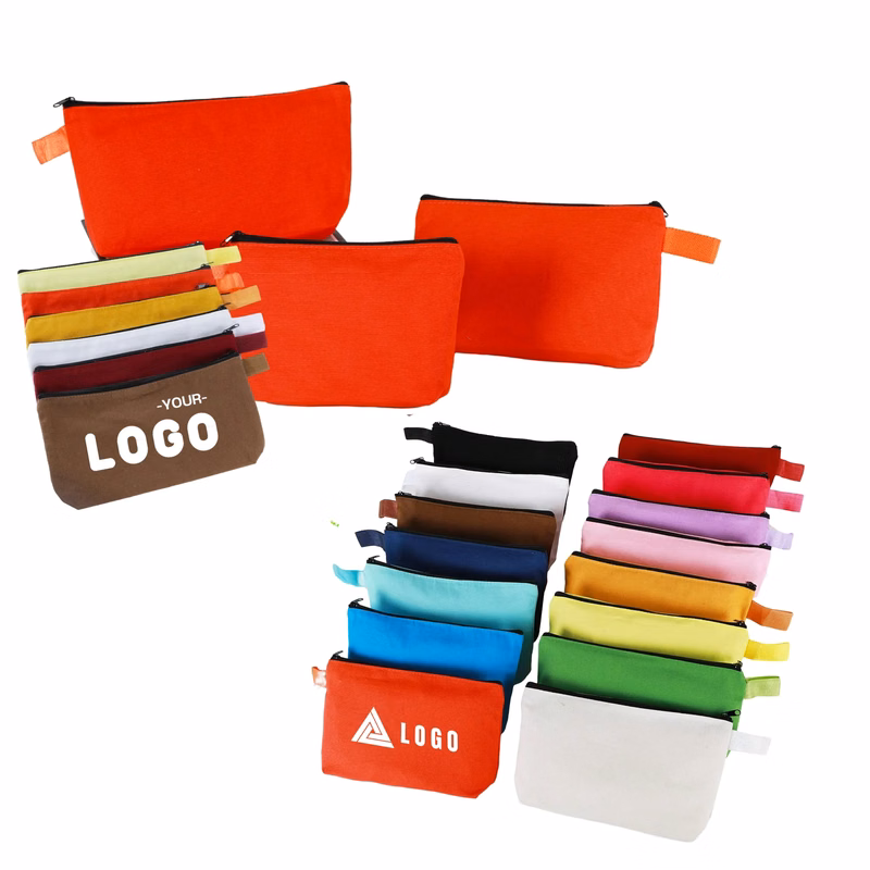 Colorful Canvas Stationery Makeup Bag