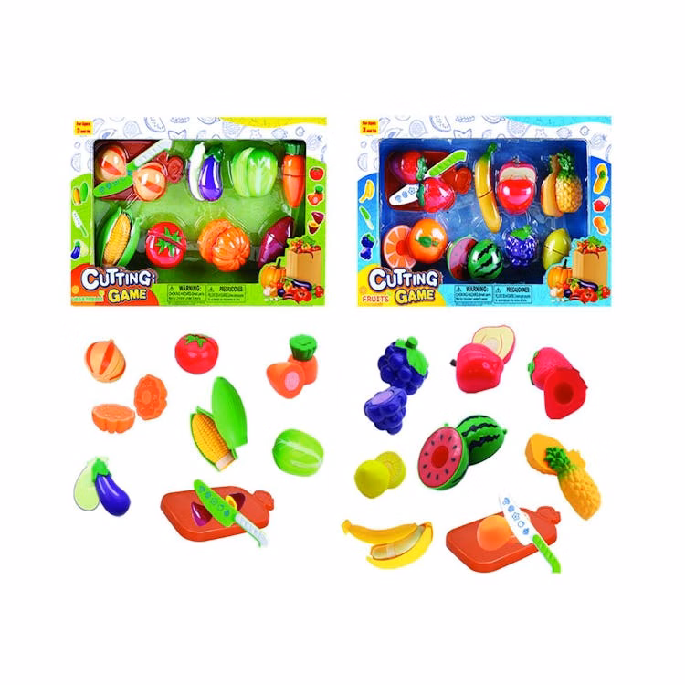 Fruits and Vegetables Food Cutting Playsets Two Assorted