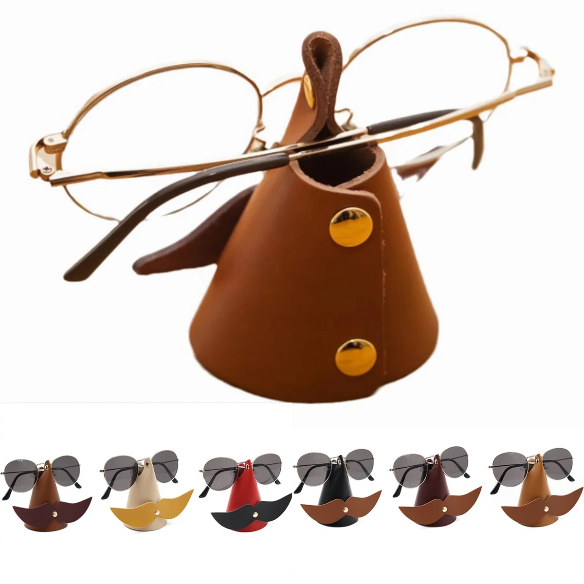 Creative Mustache Shaped Eyeglass Display Holder 1