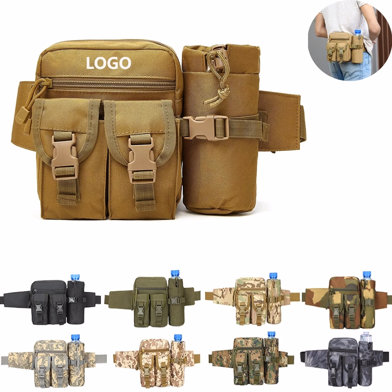 Tactical Waist Bag With Water Bottle Holder